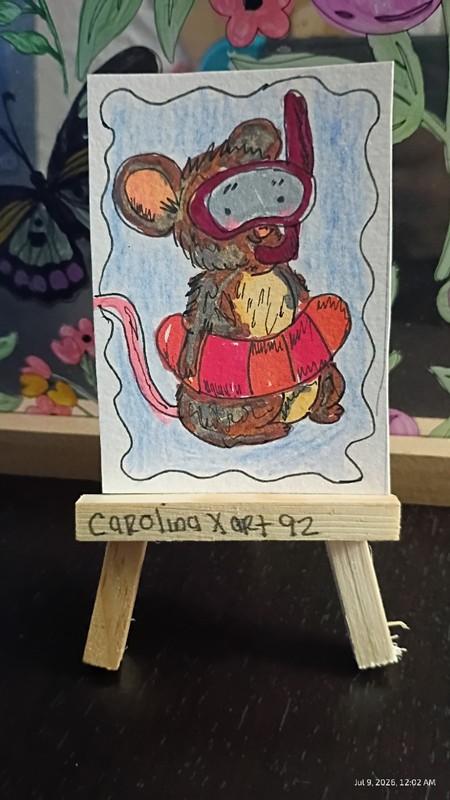 original ACEO acrylic Safety 1st mouse