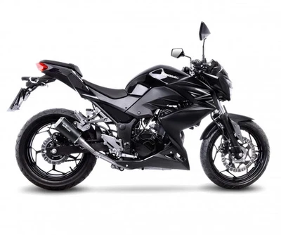 Silencieux slip-on LeoVince LV-10 BK Non hom E3 KAWASAKI Z 300 / ABS 2015 2016 - Photo 1/4