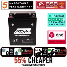 12N12A-4A-1 Atom AGM Motorcycle Battery for Honda CB 450 SS 1967-1974