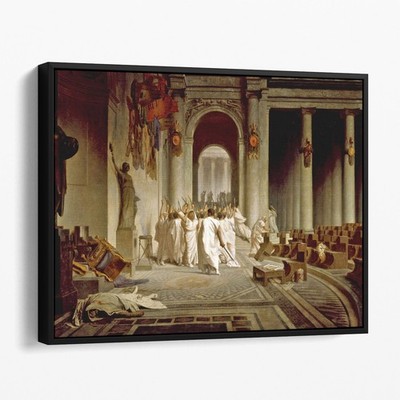 The Death of Caesar by Jean-Léon Gérôme Ancient Rome Canvas Wall Art Print