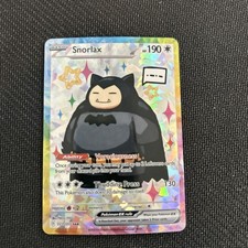Pokemon Batman Snorlax Special Doujin Art Starry Holo Card