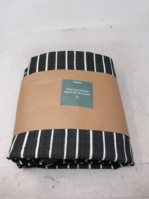 Ruggable Inkdrop Charcoal Woven Bolster Pet Bed   Medium