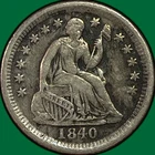 1840-O Drapery Seated Liberty Half Dime Choice Very Fine VF+/XF Coin #39333