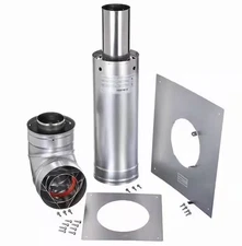 Rheem ProTech Stainless Steel 3 in. x 5 in. Horizontal Vent-Straight Termination