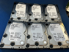 WD 3.5" DC HA210 2TB SATA III 6Gbps HDD 1W10002 100% HEALTH Lot Of 6- FREE SHP