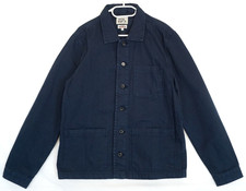 Veste de corvée style vêtements de travail en coton bleu marine Roots pour...