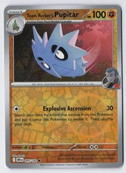 Team Rocket's Pupitar 095/182 Destined Rivals Reverse Holo