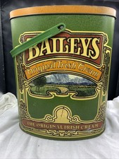 Vintage Baileys Original Irish Cream Metal LARGE Storage Tin 1980s | 10.5 Inch