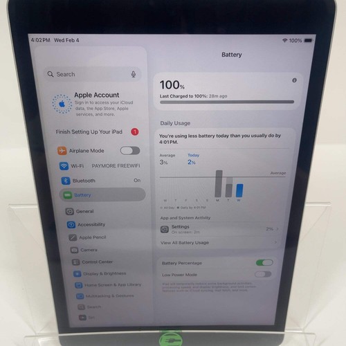 WiFi Only Apple iPad 9th Gen 64GB Silver MK2L3LL/A - Picture 4 of 9