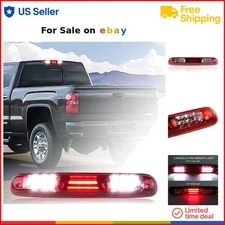 LED Third Brake Light Assembly for Chevy Silverado GMC Sierra HD Waterproof T...