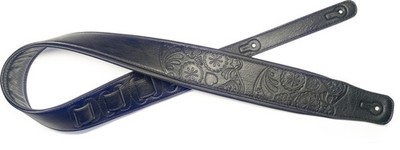 Guitar Strap Mexican Skull, Black