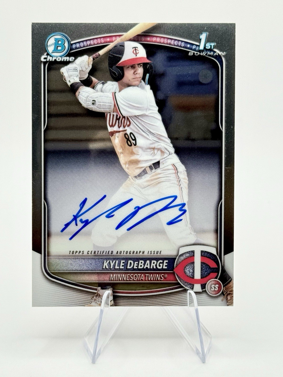 2025 Bowman Kyle DeBarge Chrome Prospects Autograph #CPA-KD Twins