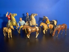 Lot Of Vintage 1950s Hartland Plastic Western figures