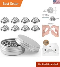 Lightweight 50PCS Metal Pin Backs with Clutch for Brooch and Badge Holders