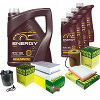 Mann Inspektionspaket 9L Mannol Energy 5W-30 FüR Mercedes X164 GL 350 CDI 4Matic
