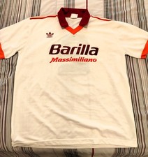 AS ROMA 1991-1992 MAGLIA N°2 TRASFERTA ADIDAS TG. XL VINTAGE BARILLA