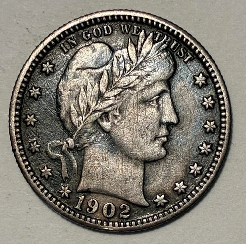 1902-S Barber Quarter, Better Date