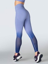 SHEFIT Medium Y Bottoms Seamless Leggings Periwinkle Ombre Comfortable Fit