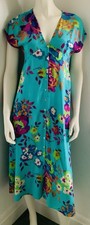 Stunning Zara trf Teal Tea Dress Size Small Excellent Condition Free P&P