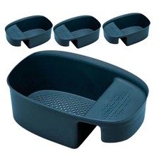 4 Pcs Multifunctional Drain Basket Household Two-in-one Thickened Strainer