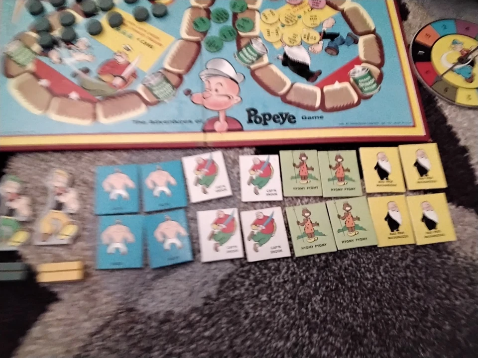VINTAGE 1957 TRANSOGRAM POPEYE GAME COMPLETE EXCELLENT POPEYE THE SAILOR - Image 2 of 4