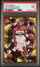 2024 Select COURTSIDE Alexandre Alex Sarr RC GOLD ICE PRIZM SP /10 PSA 9