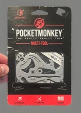 New Pocket Monkey The Really Really Thin Multi Tool 12 Function Zootility USA 
