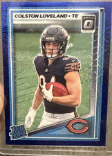Panini Donruss Optic Colston Loveland Bears Rated Rookie Blue Mojo 22/55 #204