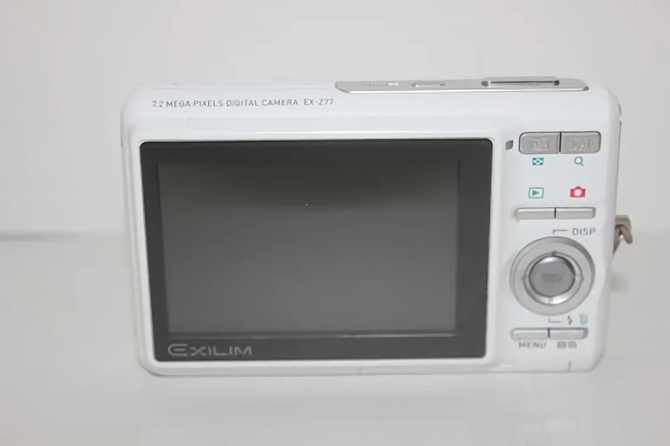 CASIO EXILIM EX-Z77 White 7.2MP 3x Zoom Compact Digital Camera Used From Japan - Image 4 of 4