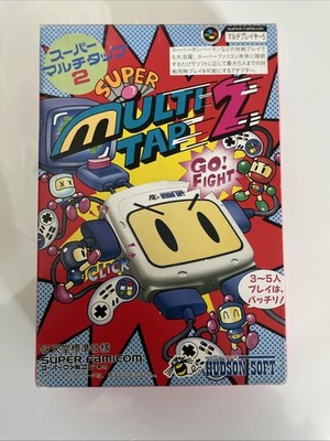 Hudson Soft Super Multi Tap 2 for The Super Famicom CIB Japan Import