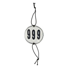 HORZE Starting Numbers with Crystals - White - One Size,Other Driving Equipment