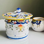 Antique French Faience Hand Painted Tableware Set Rouen & Etretat Normandy — photo 7