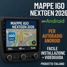 MAPPE NAVIGATORE 2026 ANDROID IGO 8 PRIMO ISRAEL  EUROPA ITALIA AUTORADIO CINESI