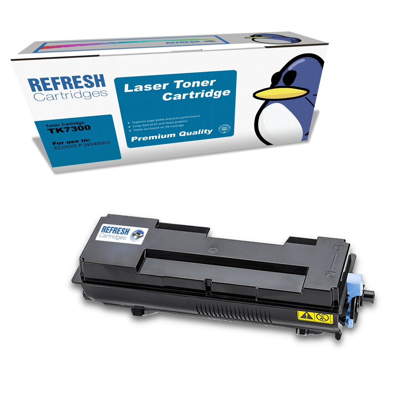 Refresh Cartridges Black TK-7300 Toner Compatible With Kyocera Printers