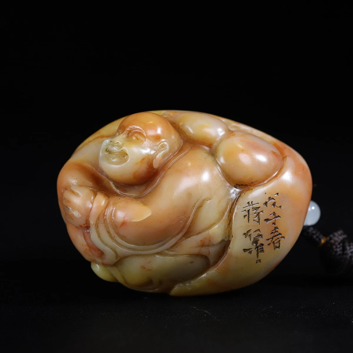 佛多色寿山石主中国风雕像、雕像| eBay