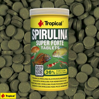 (71,40 /L) Tropical 36% Spirulina Forte Tablets Hafttabletten,  250ml