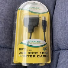 Cables Unlimited USB IEEE 1284 Printer Cable 6FT USB-1470-06