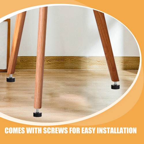 5pcs Rubber Furnitures Leveling Feet With Screws Threaded Furniture Levelers - Picture 8 of 12