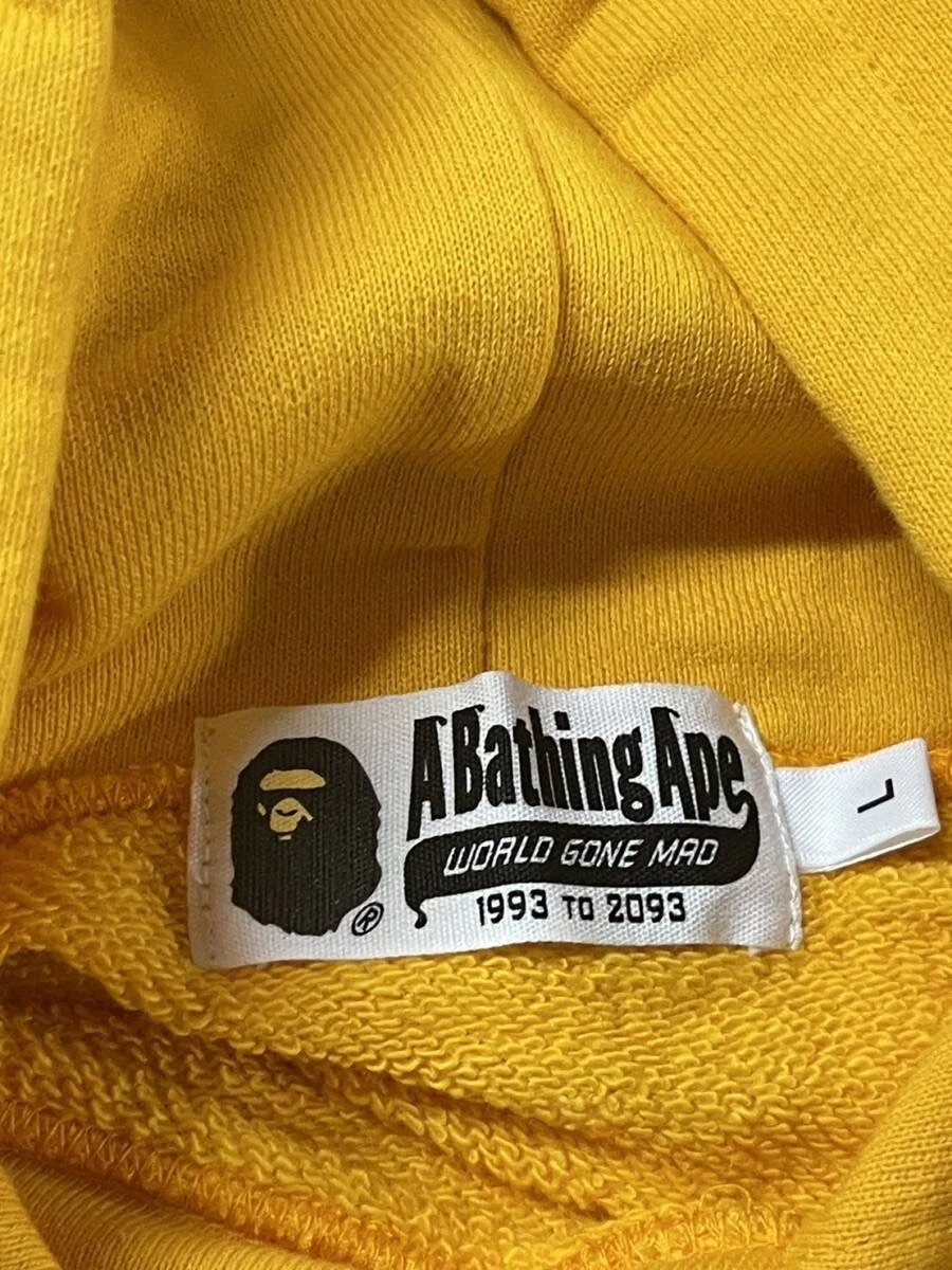 A BATHING APE (BAPE) Felpa con cappuccio BAPE × Dragon Ball Super Ape Head Giappone esclusiva pullover arancione