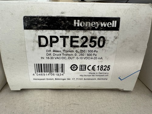Honeywell DPTE Pressure Transmitter ( 1 Pce ) DPTE50S / 250D / 250 / 500 /1000D - Picture 12 of 21