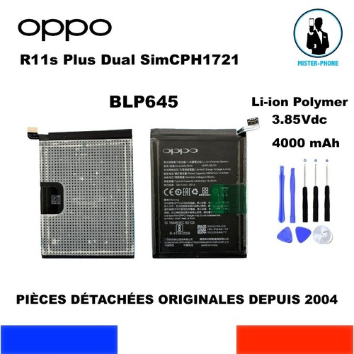BATERIA DE ORIGEN BLP645 OPPO R11s Plus CPH1721 4000mAh OEM GENUINA NUEVA - Picture 10 of 10