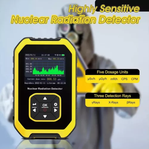 Portable LCD Nuclear Radiation Detector GM Geiger Counter β/γ/X-Ray Dosimeter - Bild 8 von 15