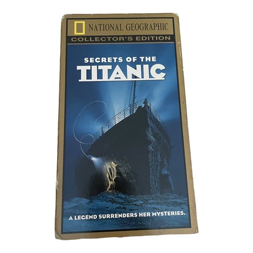 National Geographic Video - Secrets of the Titanic VHS, 2000, Nat Geo Doc