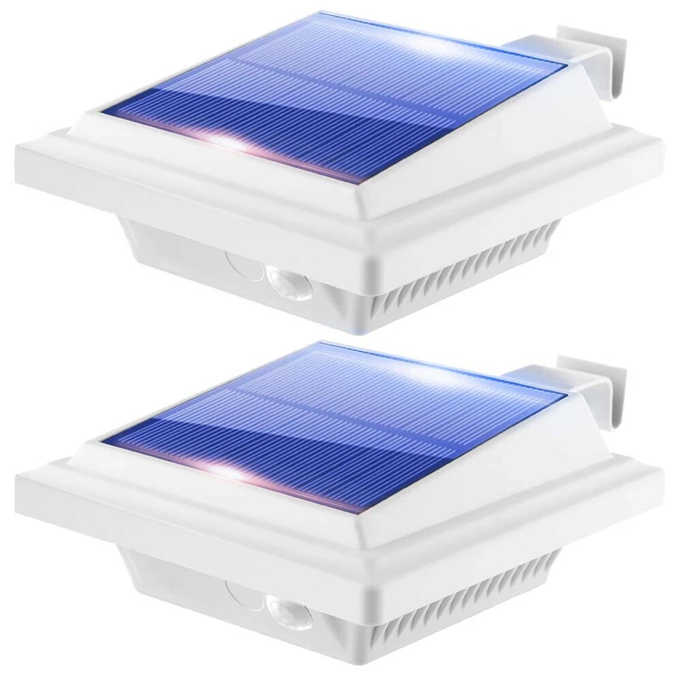 40LEDs Solar Powered Gutter Lights 2/6 Pcs for Garden Fence Roof Yard Wall Lamp - Image 2 of 4