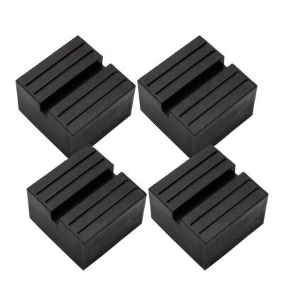 4pcs Quadratischer Wagenheber Gummiauflage Vibrationsdämpfer Antirutschmatte