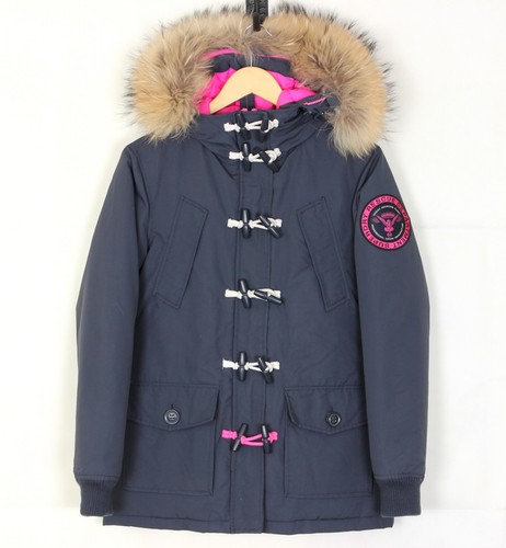 SUPERDRY RESCUE NAVY Padded Fur Hooded 