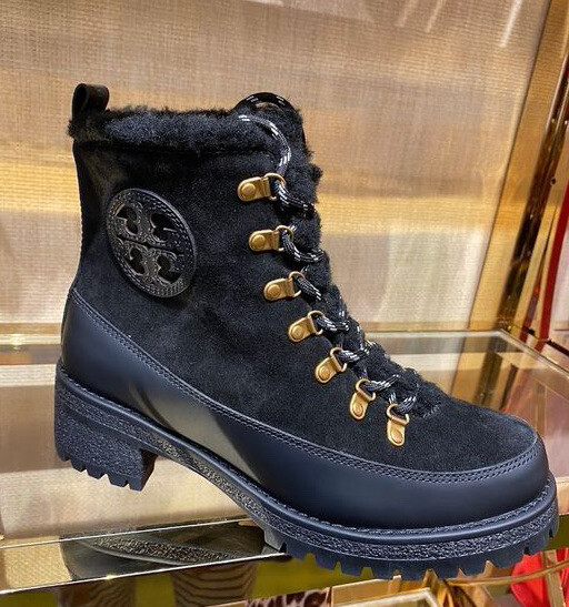 tory burch cooper shearling boot