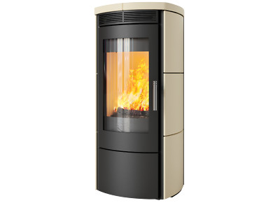 Kaminofen Hark 130 ECOplus Ofenkacheln Naturstein Stahlofen Schwedenofen