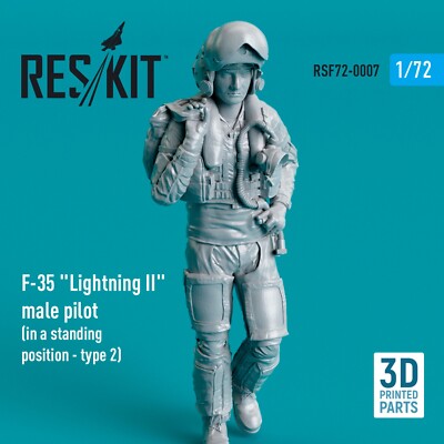1/72 ResKit RSF72-0007 F-35 ''Lightning II'' male pilot (in a standing position -