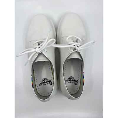 Dr. Martens AirWair White/ Rainbow Loafers Lace-up Oxfords Size US Mens 8, EU 41 Dr. Martens AirWair Rainbow White Oxfords Shoes Men main image 4